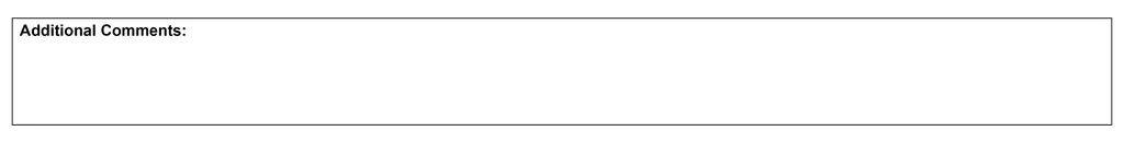 A graphic that shows the additional comments section on a commercial
invoice.